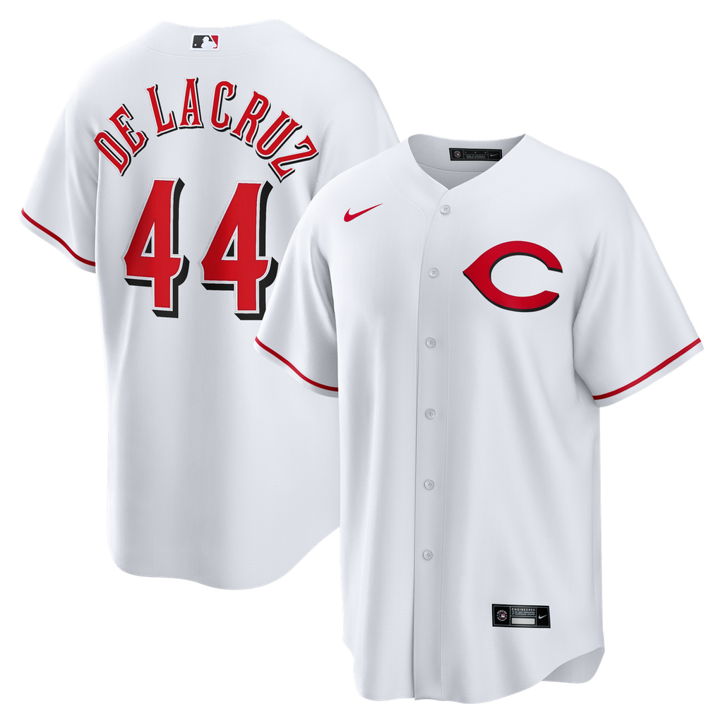 Cincinnati Reds Elly De La Cruz Nike Alternate 2 Replica Jersey - White Team Jersey Sports Fan Apparel