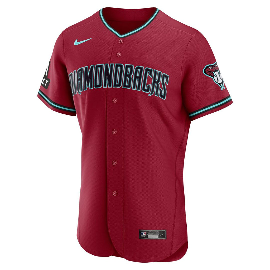 Arizona Diamondbacks Nike Alternate 2 Authentic Jersey - Crimson Team Jersey Sports Fan Apparel