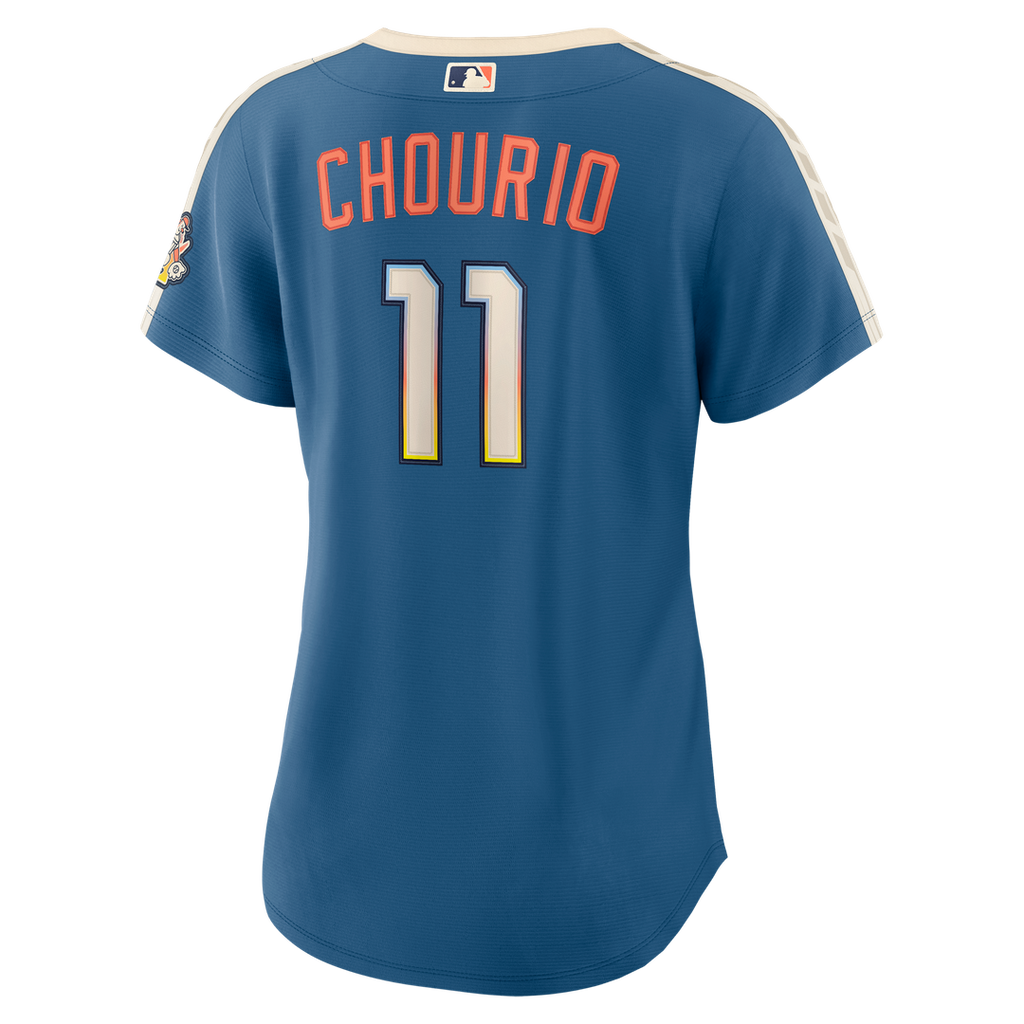 Milwaukee Brewers Jackson Chourio Nike Women's 2026 City Connect Stadium Jersey - Mineral Blue Team Jersey Sports Fan Apparel