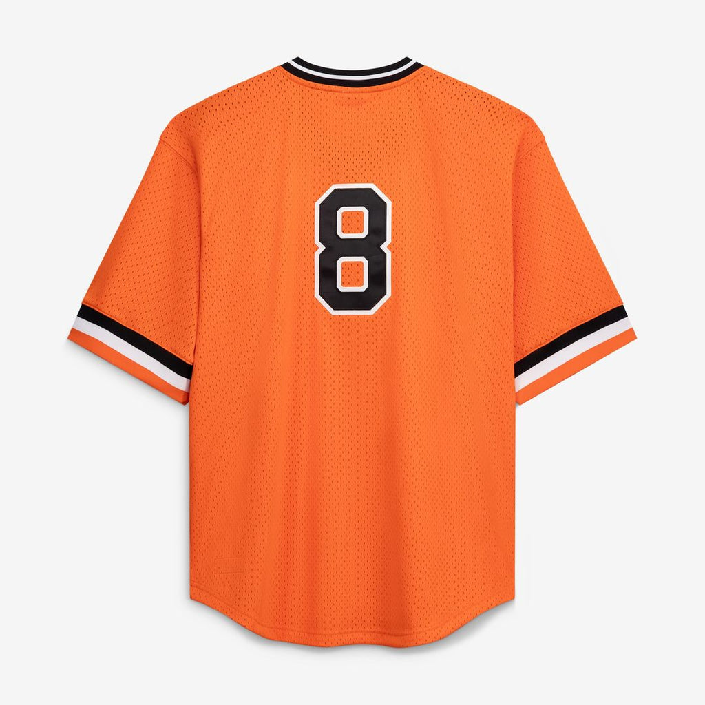 Baltimore Orioles Cal Ripken Jr. Profile Big & Tall Cooperstown Mesh Batting Practice Jersey - Orange Team Jersey Sports Fan Apparel