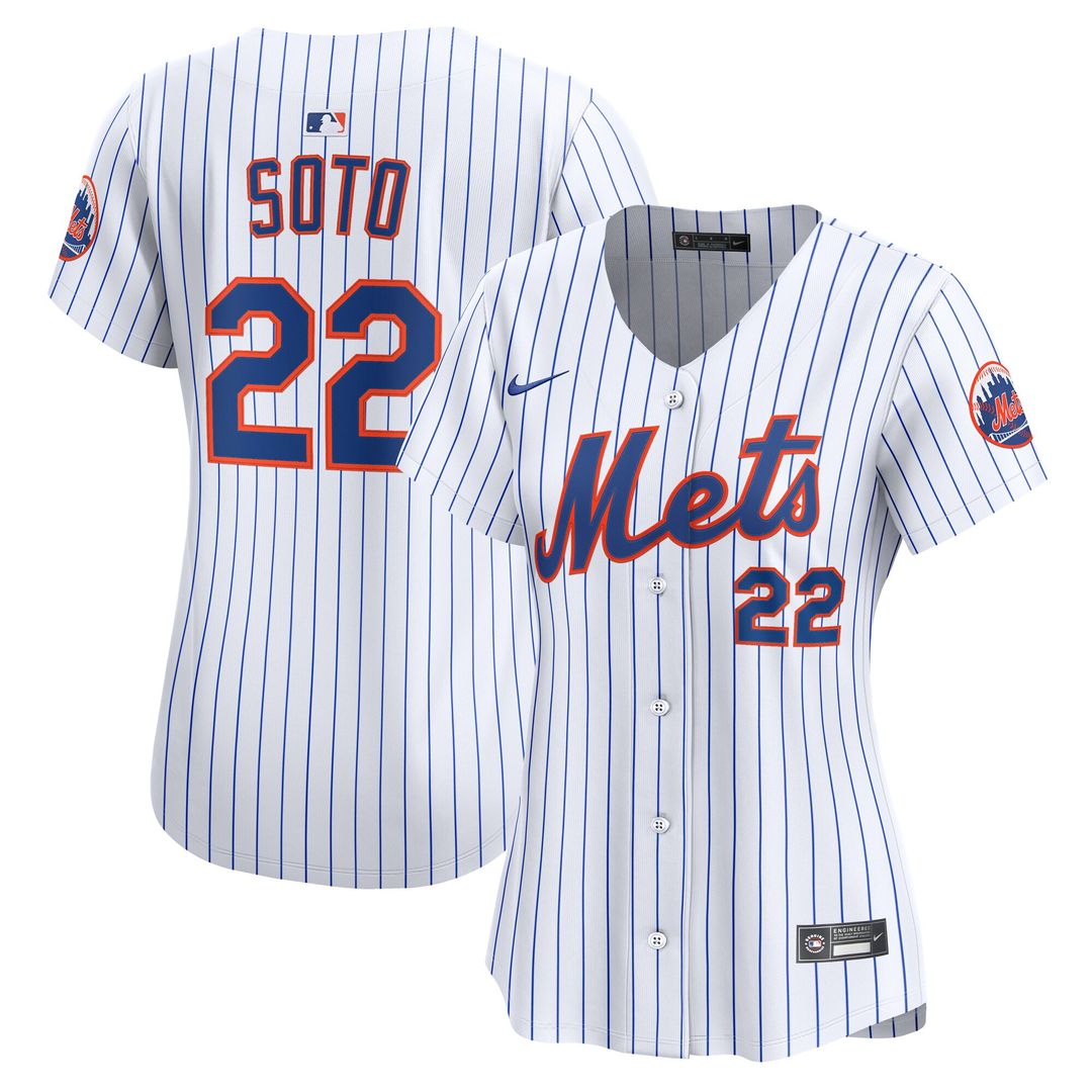 New York Mets Juan Soto Nike Women's Home Limited Player Jersey - White Team Jersey Sports Fan Apparel