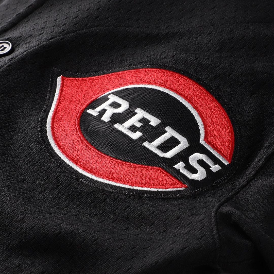 Cincinnati Reds Ken Griffey Jr. Mitchell & Ness Big & Tall Cooperstown Mesh Batting Practice Jersey - Black Team Jersey Sports Fan Apparel