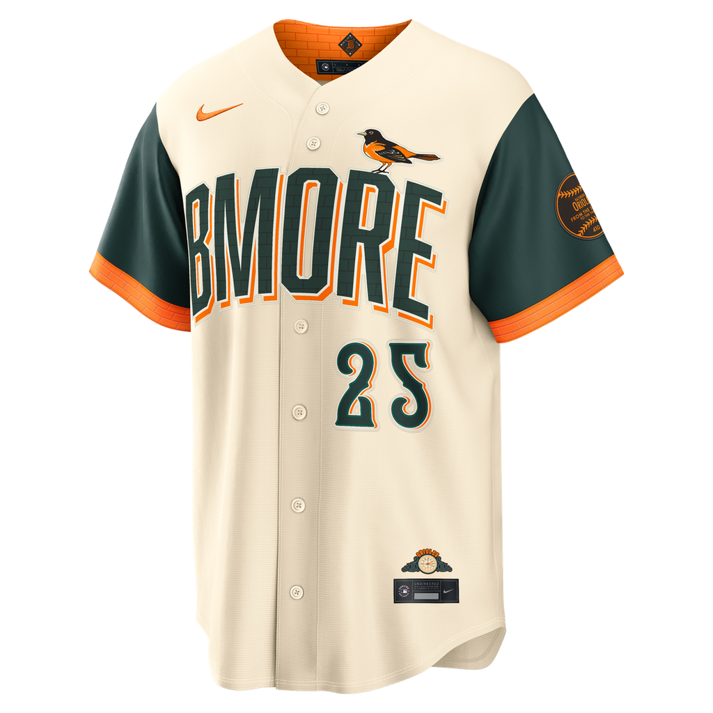 Baltimore Orioles Pete Alonso Nike 2026 City Connect Stadium Jersey - Cream Team Jersey Sports Fan Apparel
