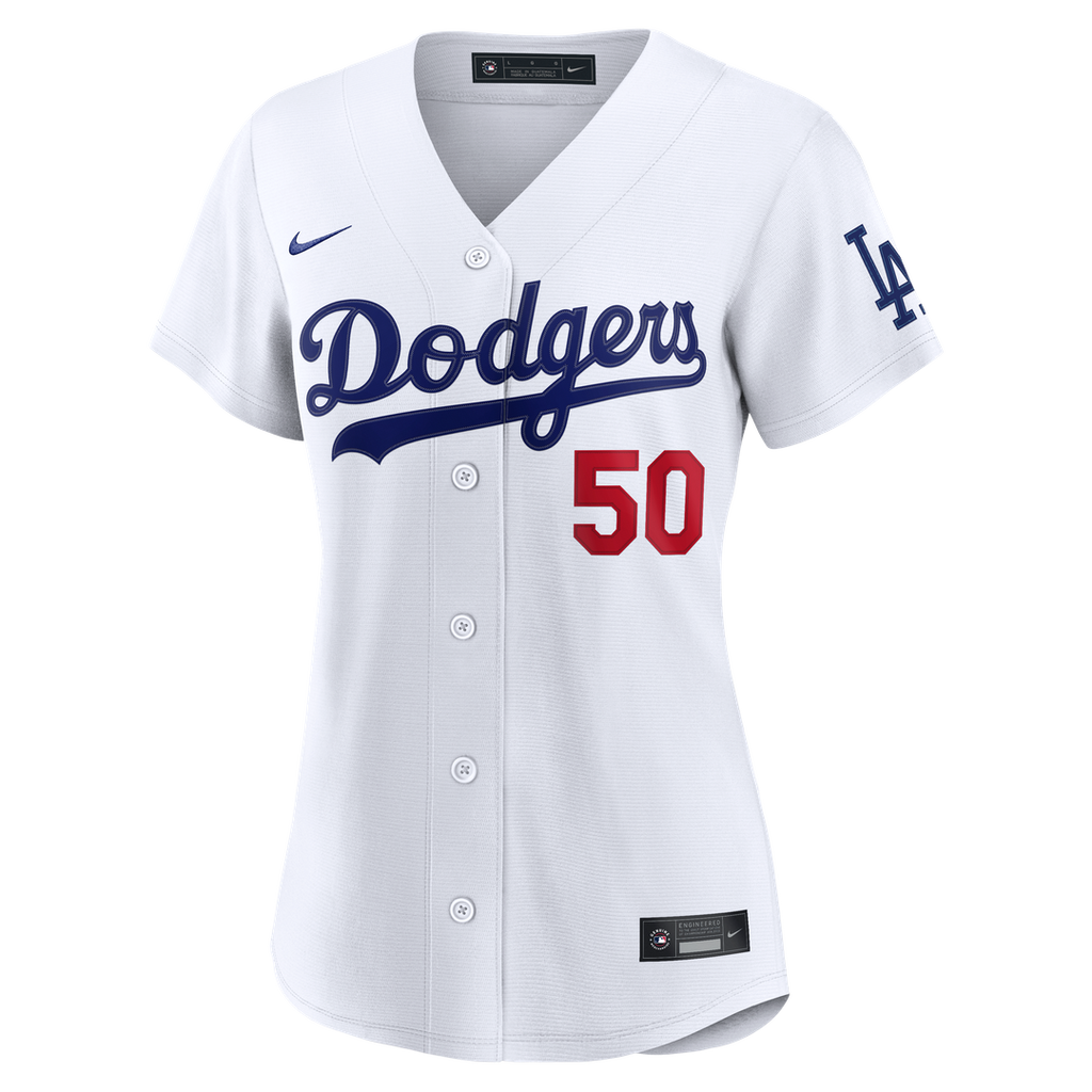 Los Angeles Dodgers Mookie Betts Nike Women's Home Stadium Jersey - White Team Jersey Sports Fan Apparel