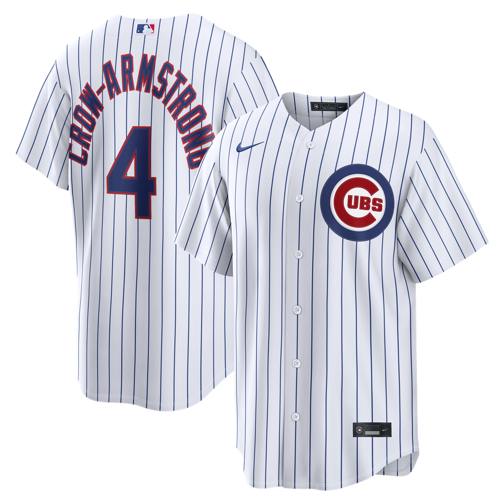 Chicago Cubs Pete Crow - Armstrong Nike Home Replica Jersey - White Team Jersey Sports Fan Apparel