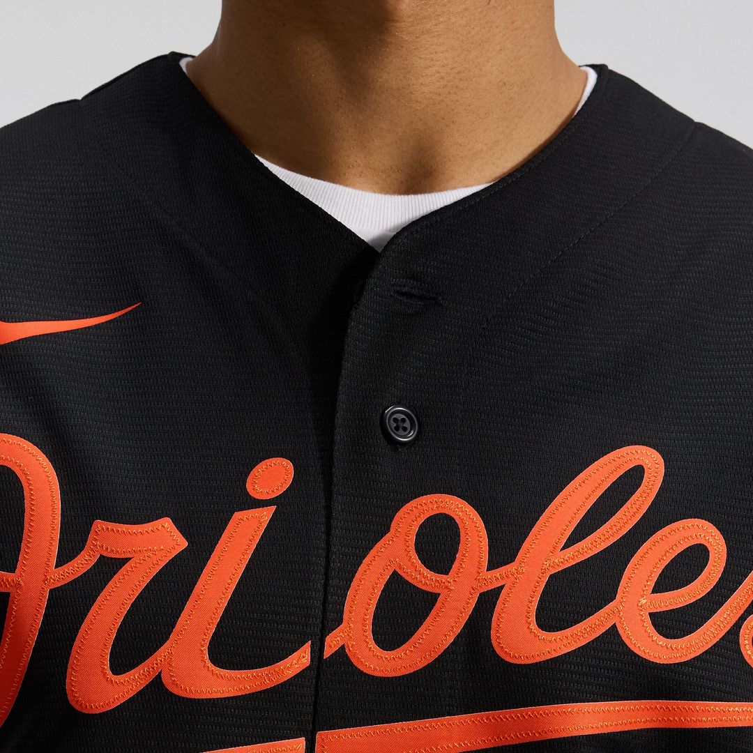 Baltimore Orioles Nike Alternate Replica Team Jersey - Black Team Jersey Sports Fan Apparel
