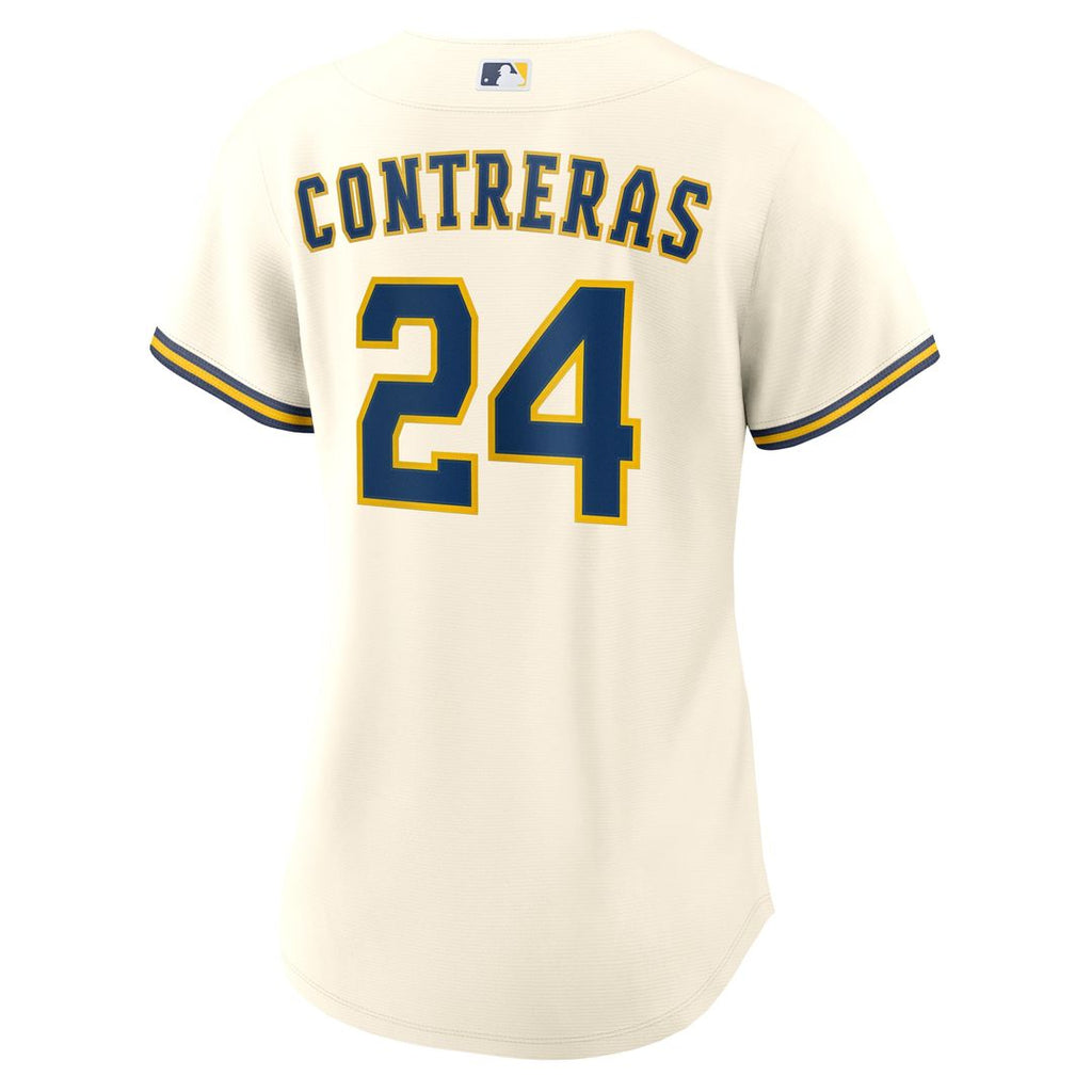 Milwaukee Brewers William Contreras Nike Women's Home Replica Jersey - Cream Team Jersey Sports Fan Apparel