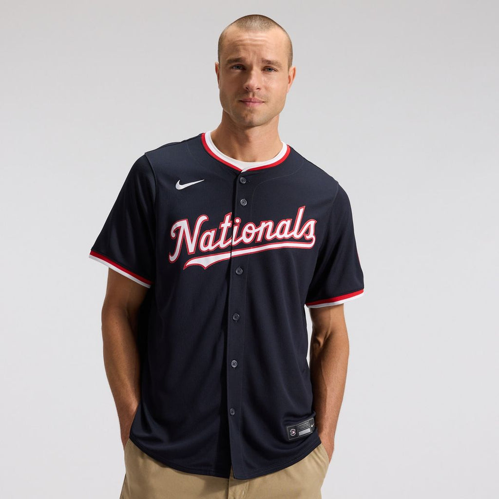 Washington Nationals James Wood Nike Alternate Limited Player Jersey - Navy Team Jersey Sports Fan Apparel