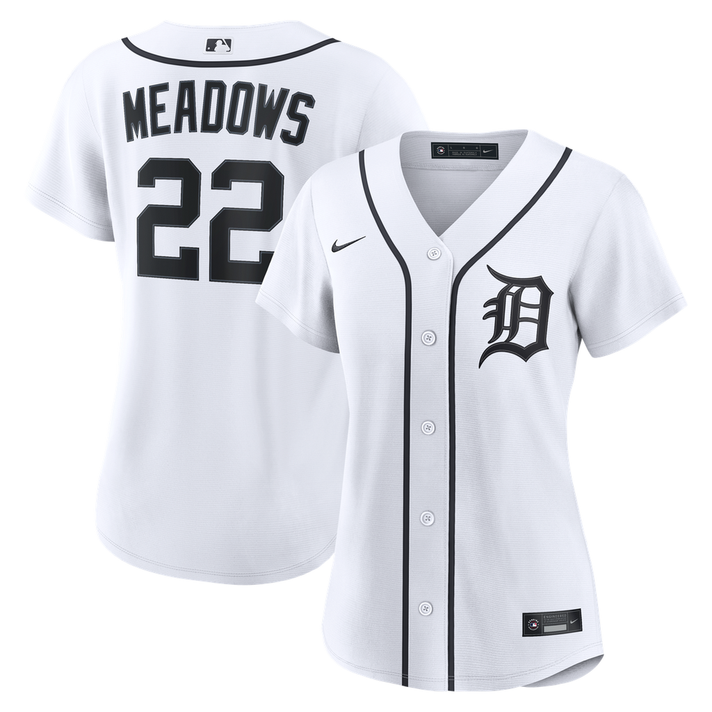 Detroit Tigers Parker Meadows Nike Women's Home Replica Jersey - White Team Jersey Sports Fan Apparel