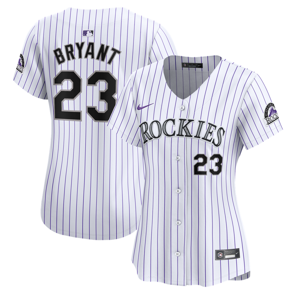 Colorado Rockies Kris Bryant Nike Women's Home Limited Player Jersey - White Team Jersey Sports Fan Apparel