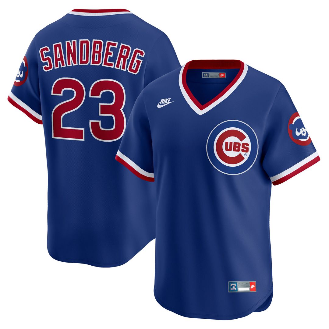 Chicago Cubs Ryne Sandberg Nike Throwback Cooperstown Limited Jersey - Royal Team Jersey Sports Fan Apparel