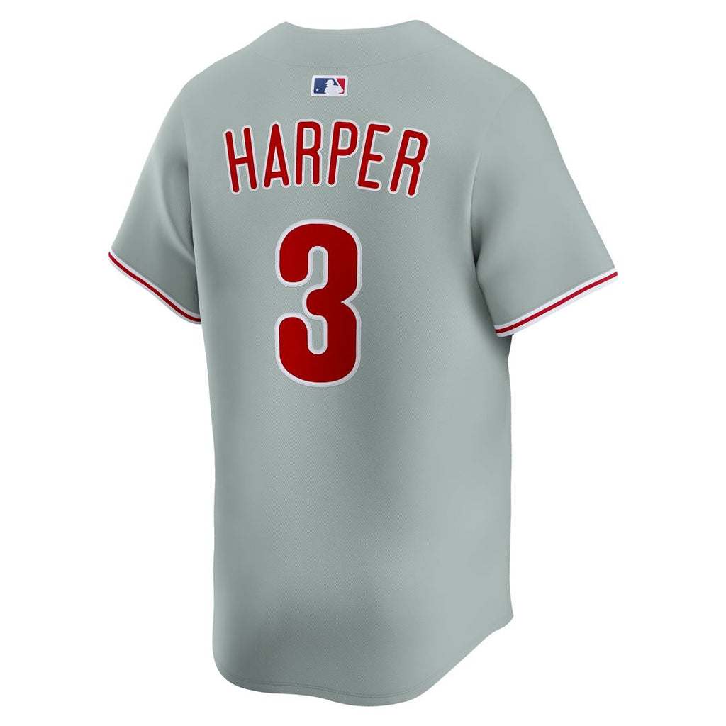 Philadelphia Phillies Bryce Harper Nike Road Limited Player Jersey - Gray Team Jersey Sports Fan Apparel