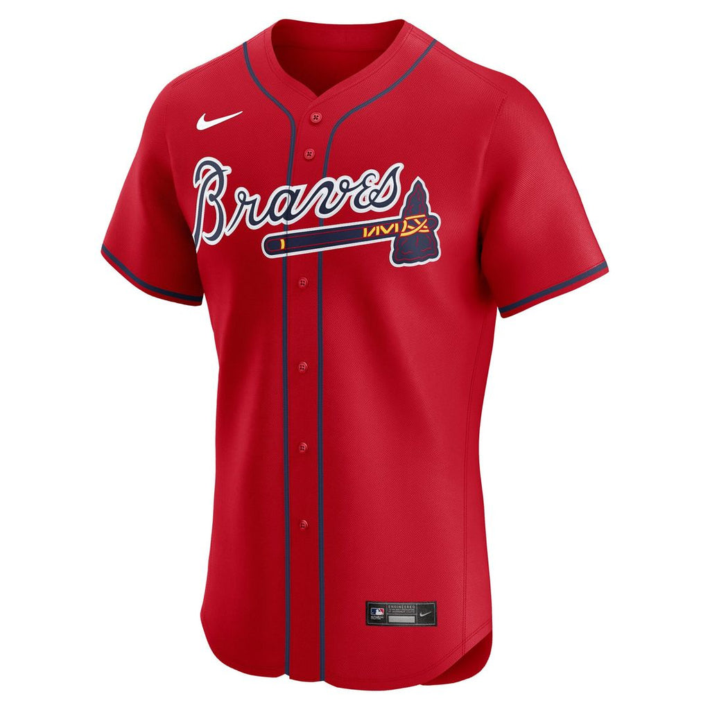 Atlanta Braves Nike Alternate Elite Jersey - Red Team Jersey Sports Fan Apparel