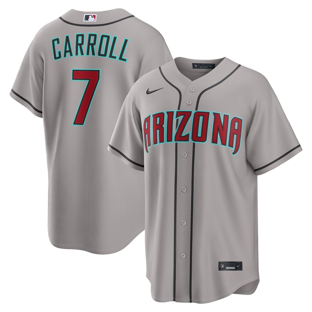 Arizona Diamondbacks Corbin Carroll Nike Alternate Replica Jersey - Black Team Jersey Sports Fan Apparel