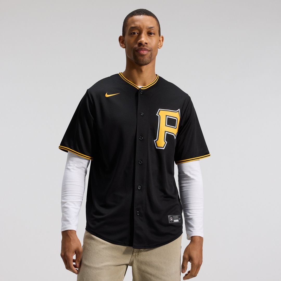 Pittsburgh Pirates Nike Alternate Replica Team Jersey - Black Team Jersey Sports Fan Apparel