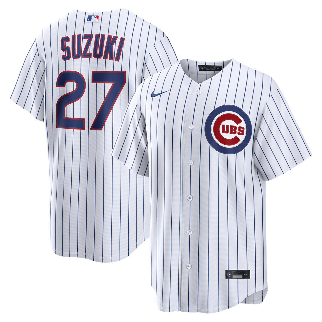 Chicago Cubs Seiya Suzuki Nike Home Replica Jersey - White Team Jersey Sports Fan Apparel