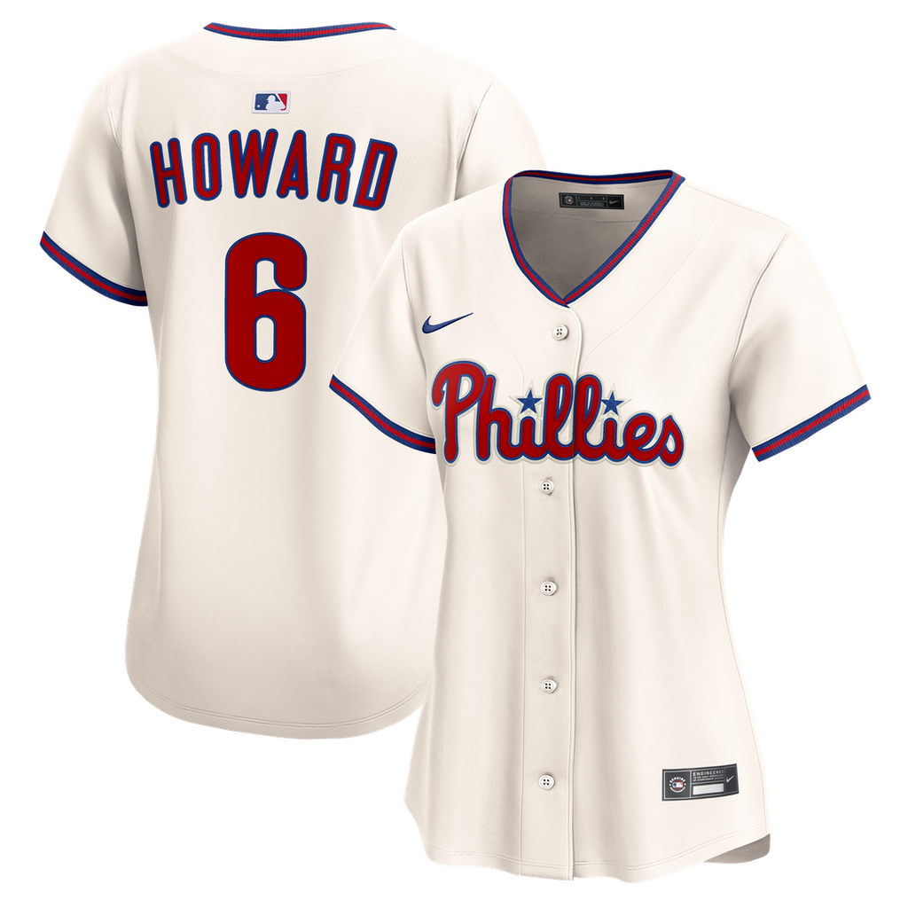 Philadelphia Phillies Ryan Howard Nike Women's Alternate 2 Limited Jersey - Cream Team Jersey Sports Fan Apparel