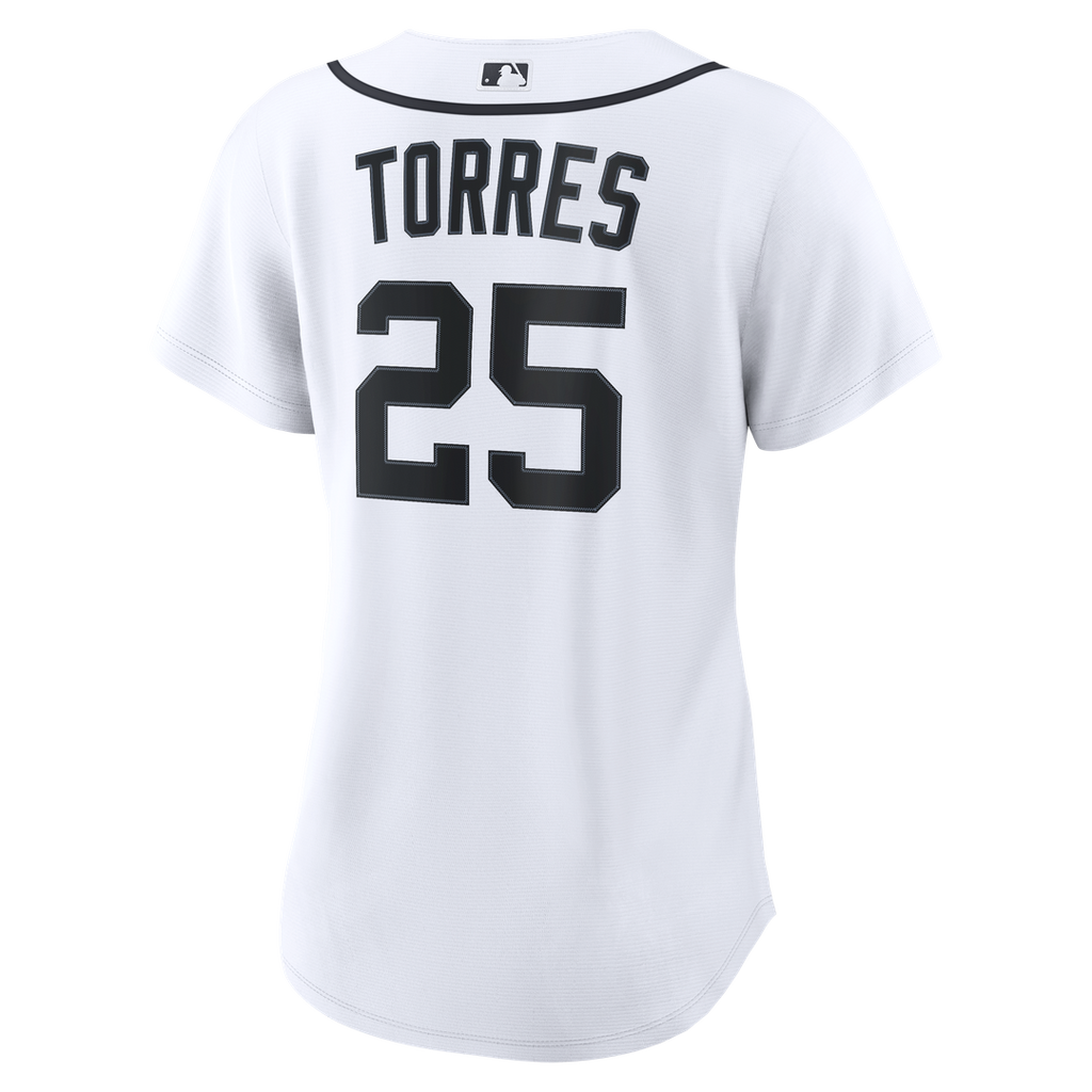 Detroit Tigers Gleyber Torres Nike Women's Home Replica Jersey - White Team Jersey Sports Fan Apparel
