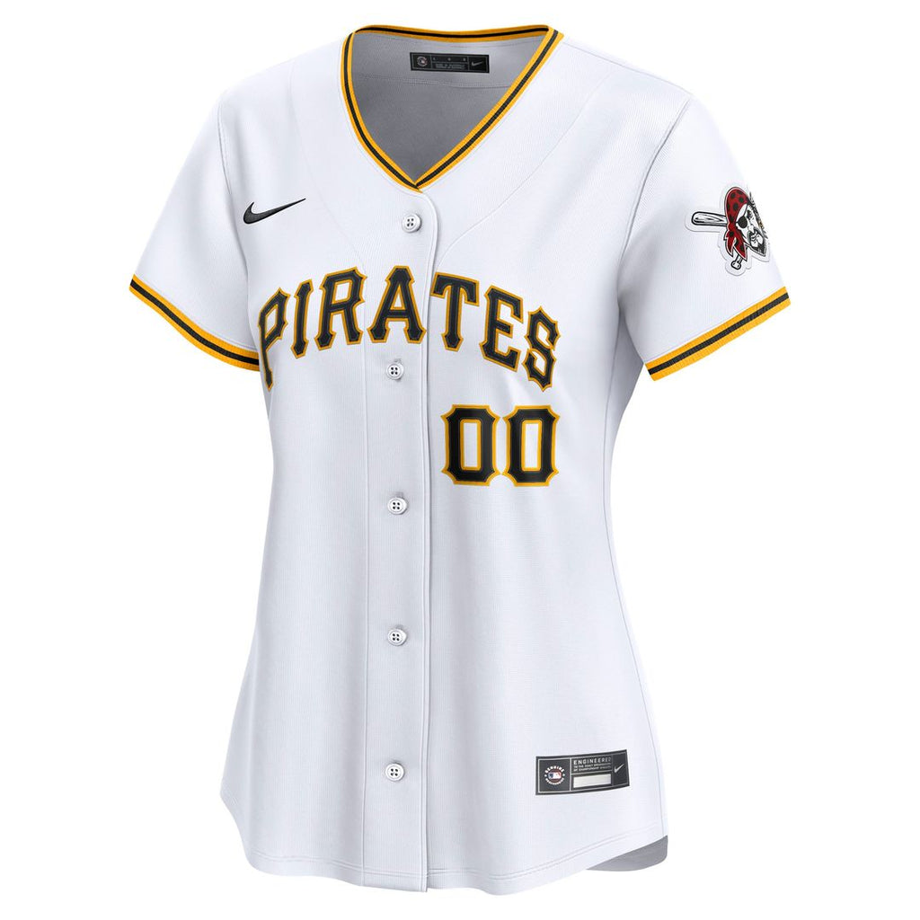 Pittsburgh Pirates Nike Women's Home Limited Custom Jersey - White Team Jersey Sports Fan Apparel