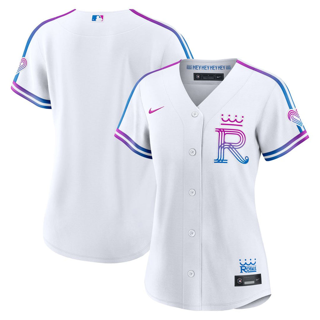 Kansas City Royals Nike Women's 2026 City Connect Stadium Jersey - White Team Jersey Sports Fan Apparel
