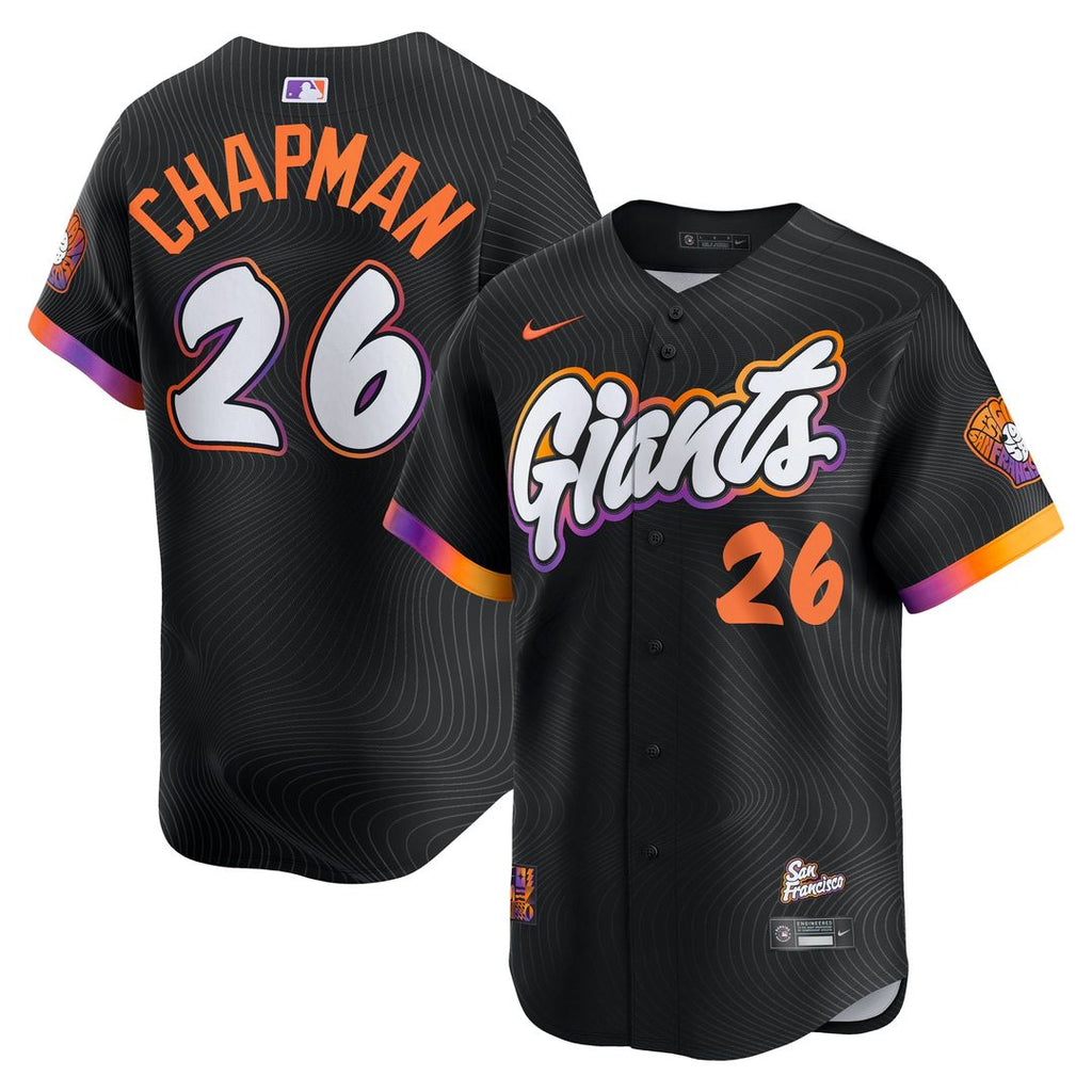 San Francisco Giants Matt Chapman Nike 2025 City Connect Limited Jersey - Anthracite Team Jersey Sports Fan Apparel