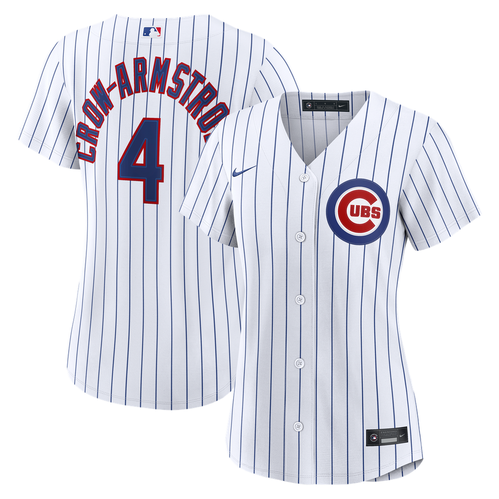 Chicago Cubs Pete Crow - Armstrong Nike Women's Home Replica Jersey - White Team Jersey Sports Fan Apparel
