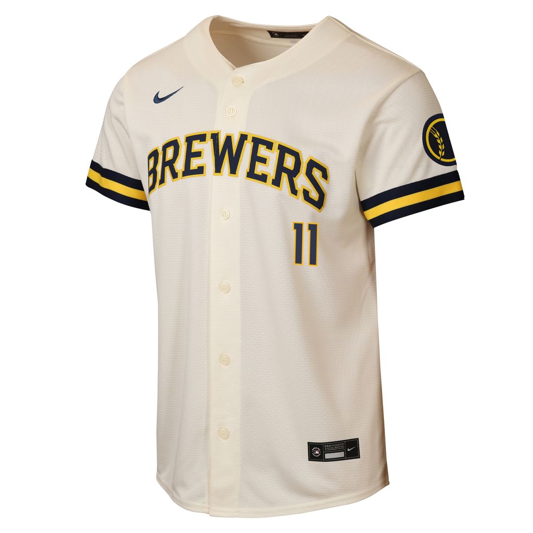 Milwaukee Brewers Jackson Chourio Nike Youth Road Stadium Jersey - Powder Blue Team Jersey Sports Fan Apparel