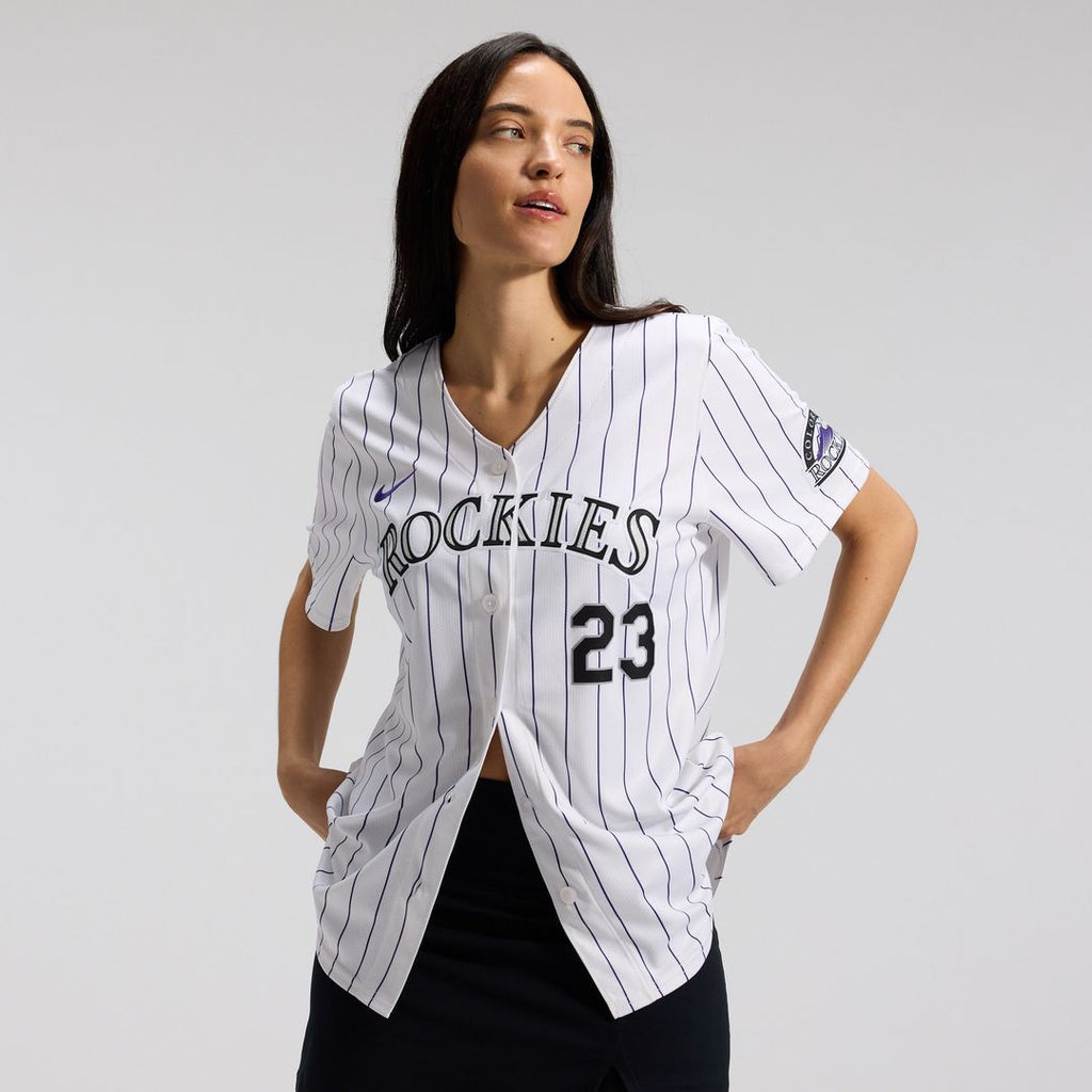 Colorado Rockies Kris Bryant Nike Women's Home Limited Player Jersey - White Team Jersey Sports Fan Apparel