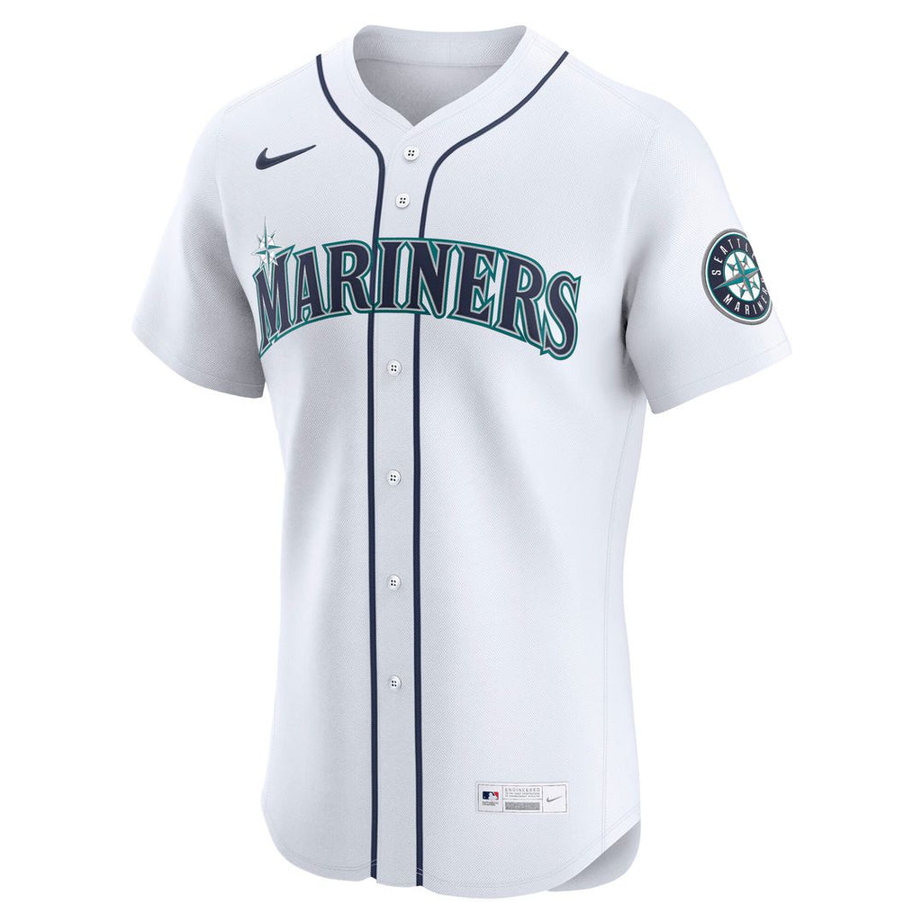 Seattle Mariners Julio Rodríguez Nike Home Elite Jersey - White Team Jersey Sports Fan Apparel