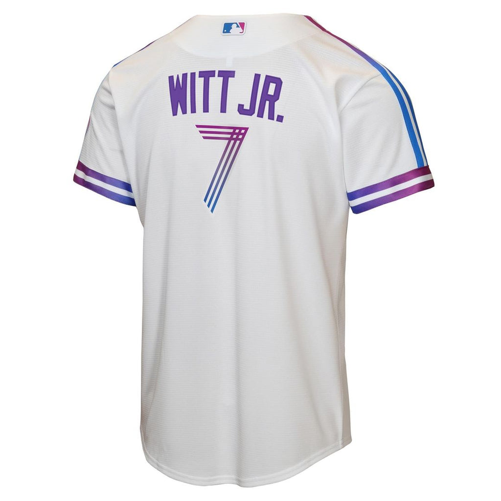 Kansas City Royals Bobby Witt Jr. Nike Youth 2026 City Connect Stadium Jersey - White Team Jersey Sports Fan Apparel