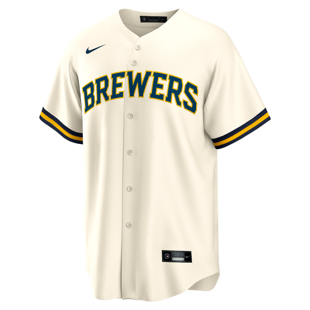 Milwaukee Brewers Bob Uecker Nike Home Retired Player Replica Jersey - Cream Team Jersey Sports Fan Apparel