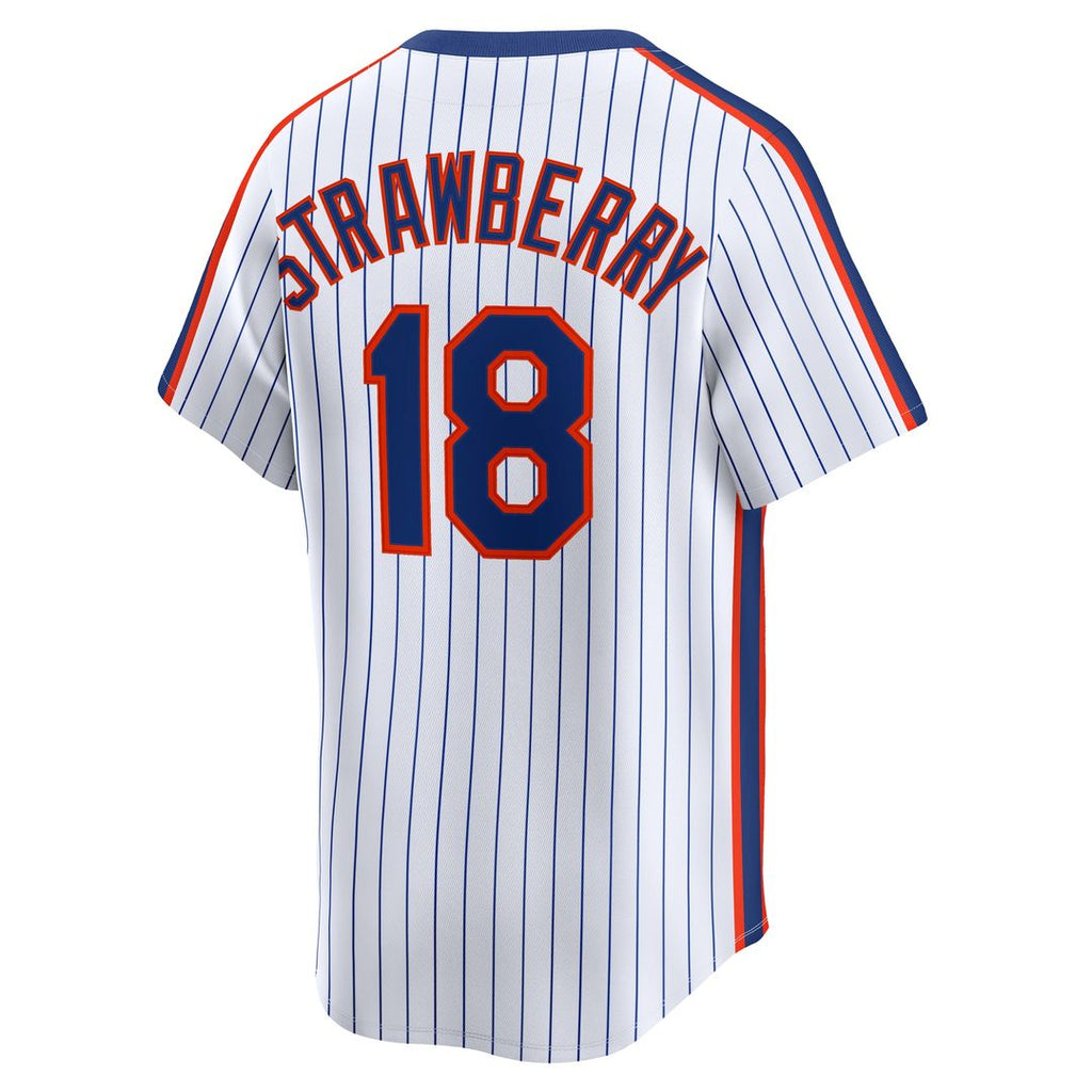 New York Mets Darryl Strawberry Nike Throwback Cooperstown Limited Jersey - White Team Jersey Sports Fan Apparel