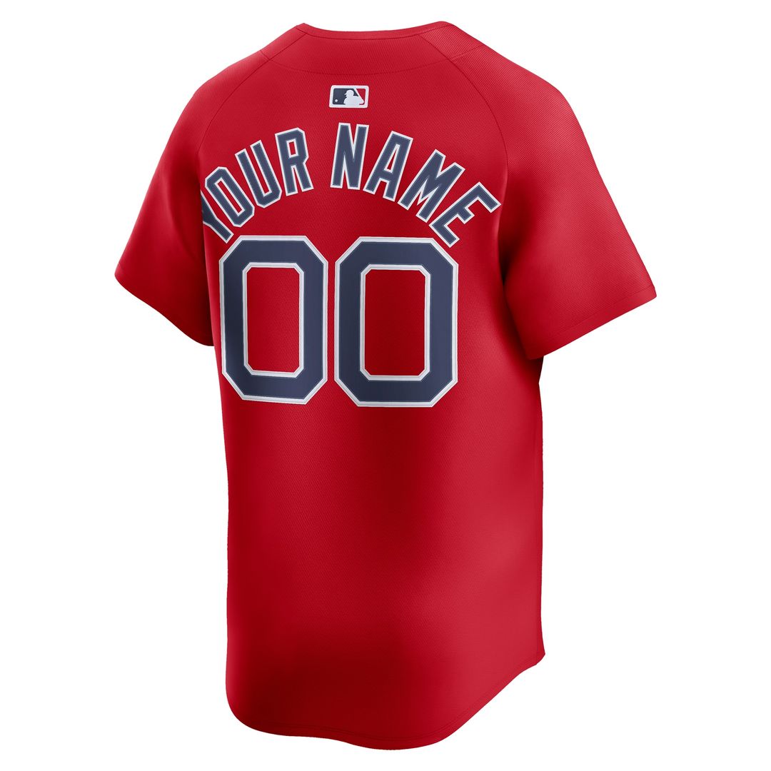 Boston Red Sox Nike Alternate Limited Custom Jersey - Red Team Jersey Sports Fan Apparel