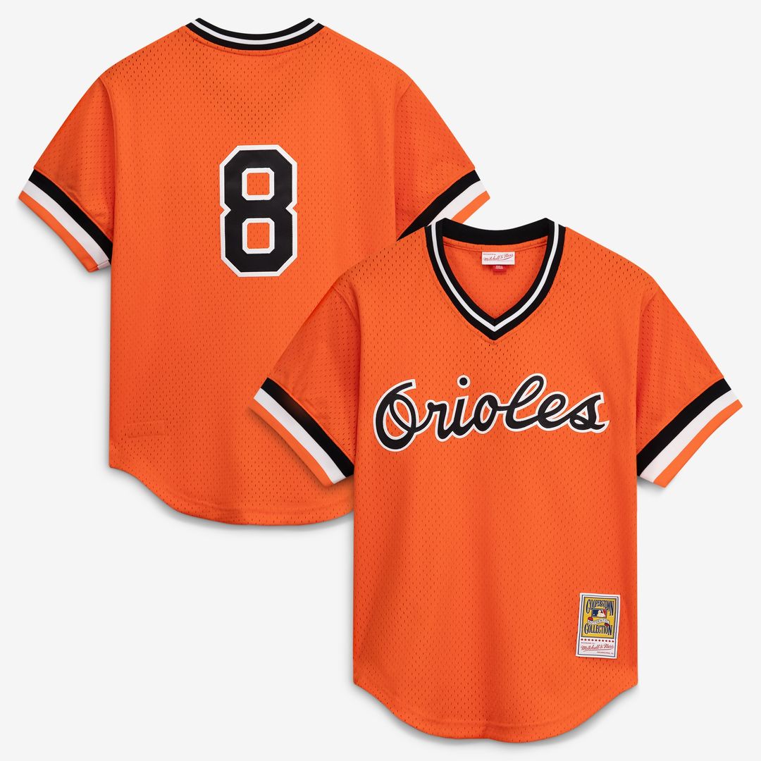 Baltimore Orioles Cal Ripken Jr. Mitchell & Ness Authentic Batting Practice Jersey - White Team Jersey Sports Fan Apparel