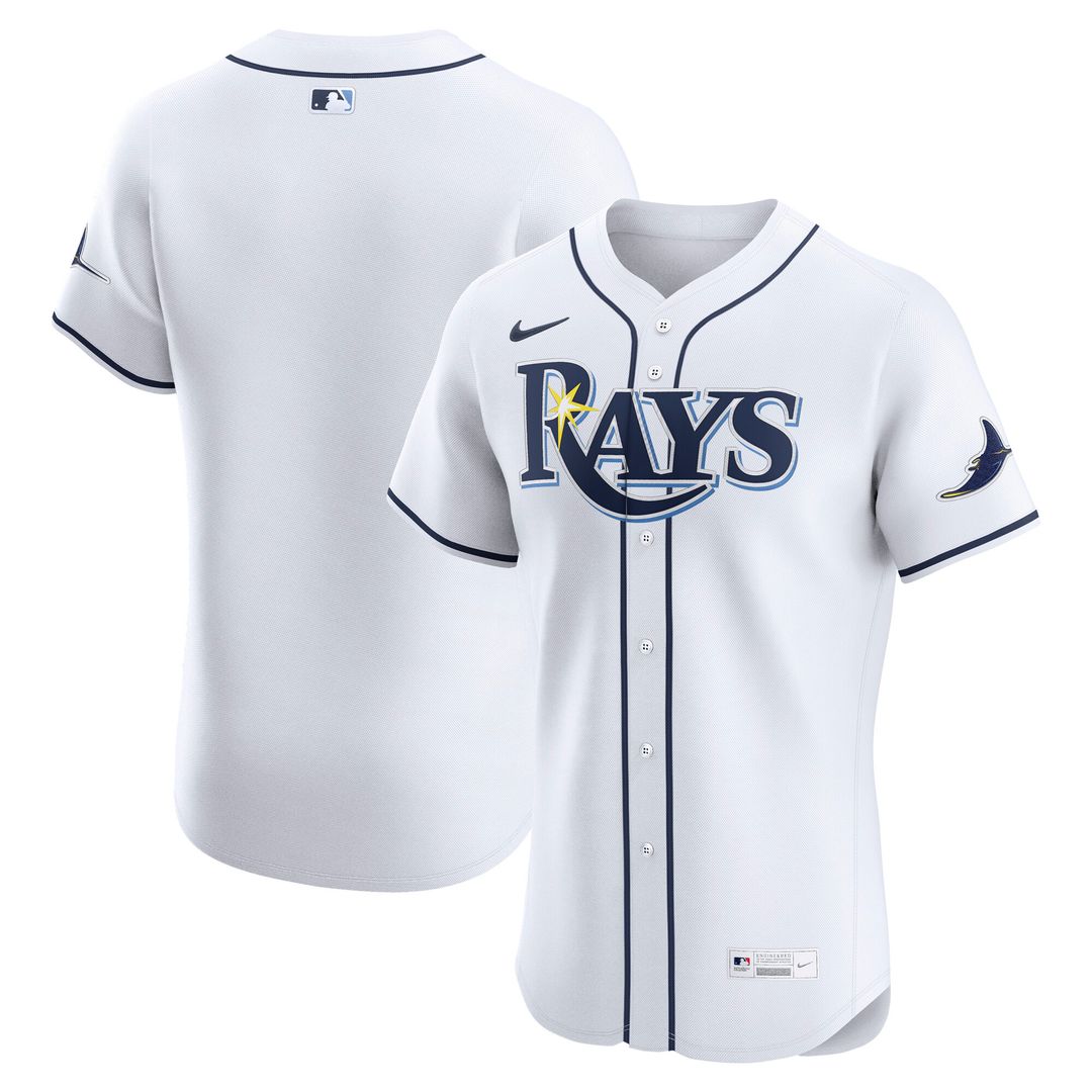 Tampa Bay Rays Nike Home Elite Jersey - White Team Jersey Sports Fan Apparel