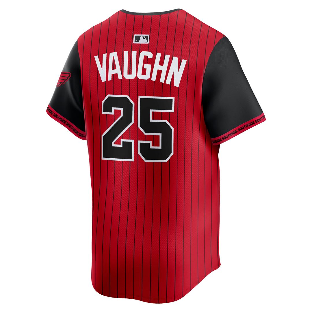 Chicago White Sox Andrew Vaughn Nike 2025 City Connect Limited Player Jersey - Red/Black Team Jersey Sports Fan Apparel