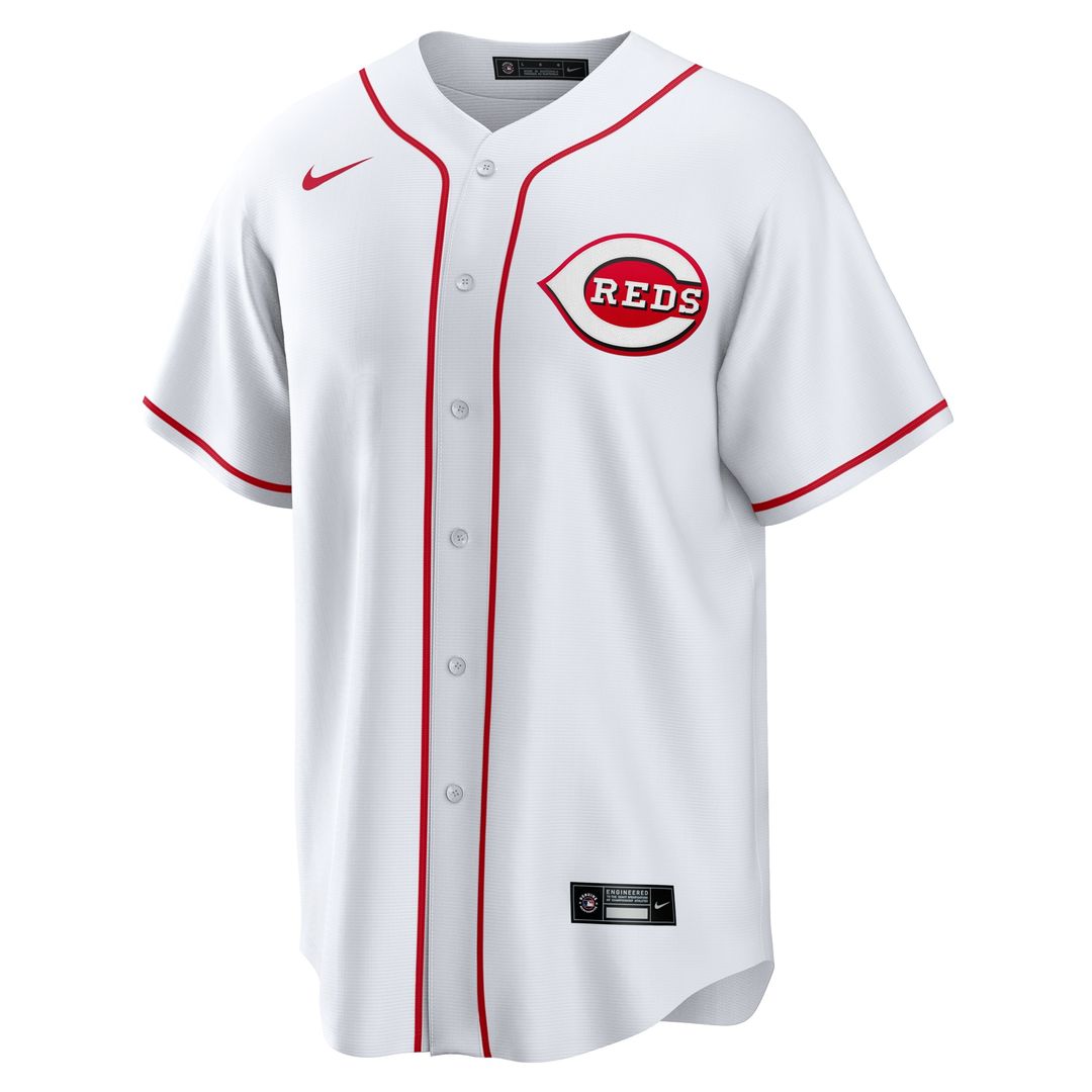 Cincinnati Reds Spencer Steer Nike Home Replica Jersey - White Team Jersey Sports Fan Apparel