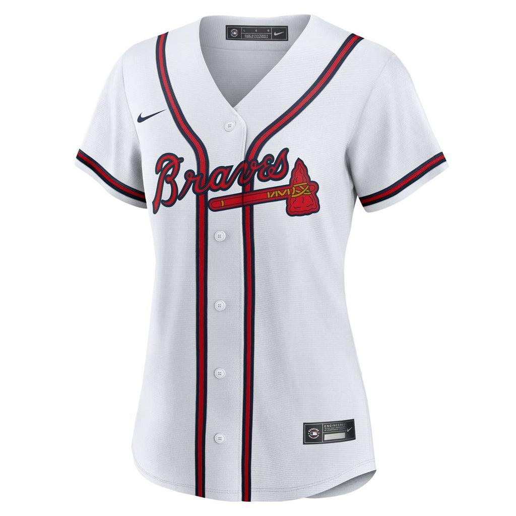Atlanta Braves Reynaldo Lopez Nike Women's Home Replica Jersey - White Team Jersey Sports Fan Apparel