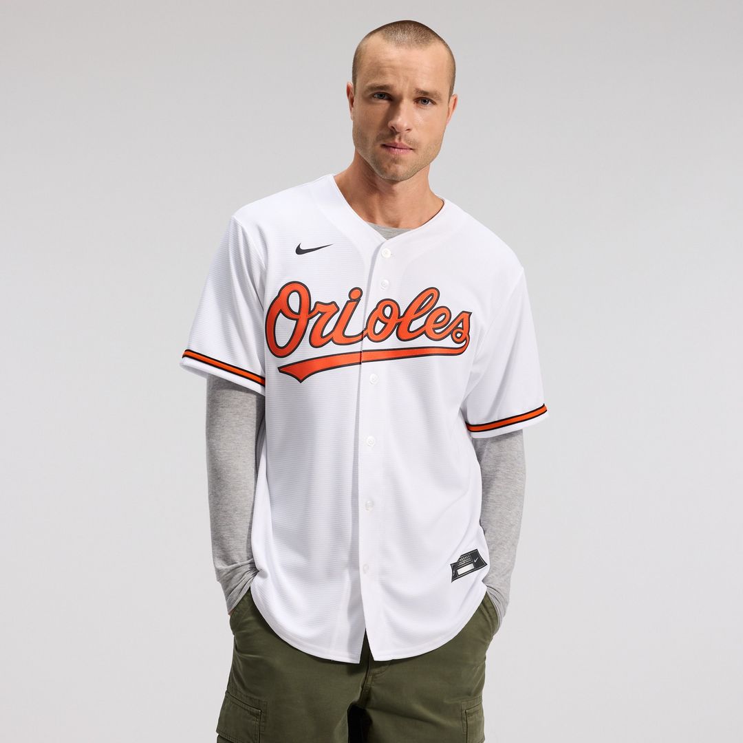 Baltimore Orioles Nike Home Replica Team Jersey - White Team Jersey Sports Fan Apparel