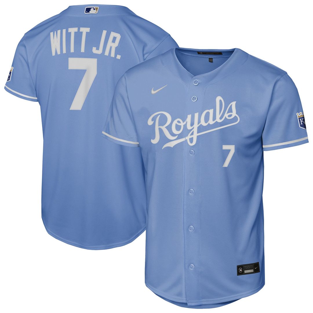 Kansas City Royals Bobby Witt Jr. Nike Youth Home Stadium Jersey - White Team Jersey Sports Fan Apparel