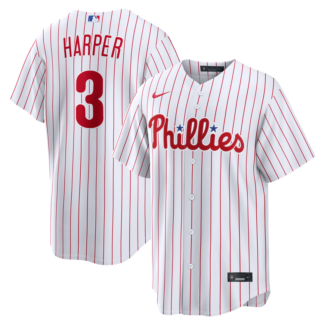 Philadelphia Phillies Bryce Harper Nike Home Replica Jersey - White Team Jersey Sports Fan Apparel