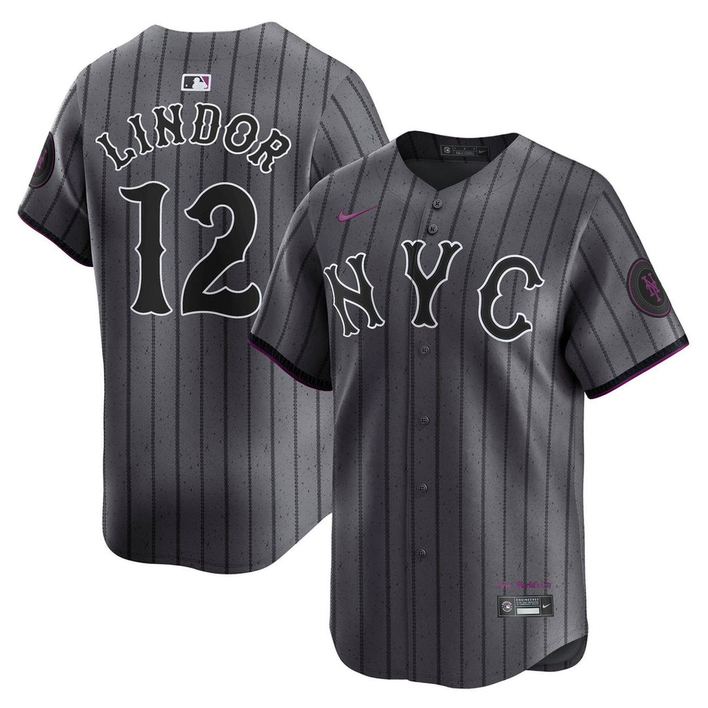 New York Mets Francisco Lindor Nike City Connect Limited Jersey - Gray Team Jersey Sports Fan Apparel