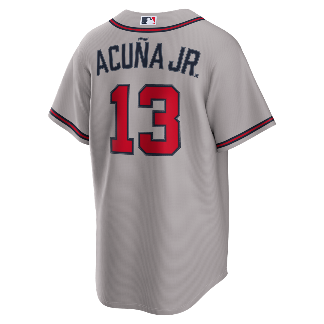 Atlanta Braves Ronald Acuña Jr. Nike Road Replica Jersey - Gray Team Jersey Sports Fan Apparel