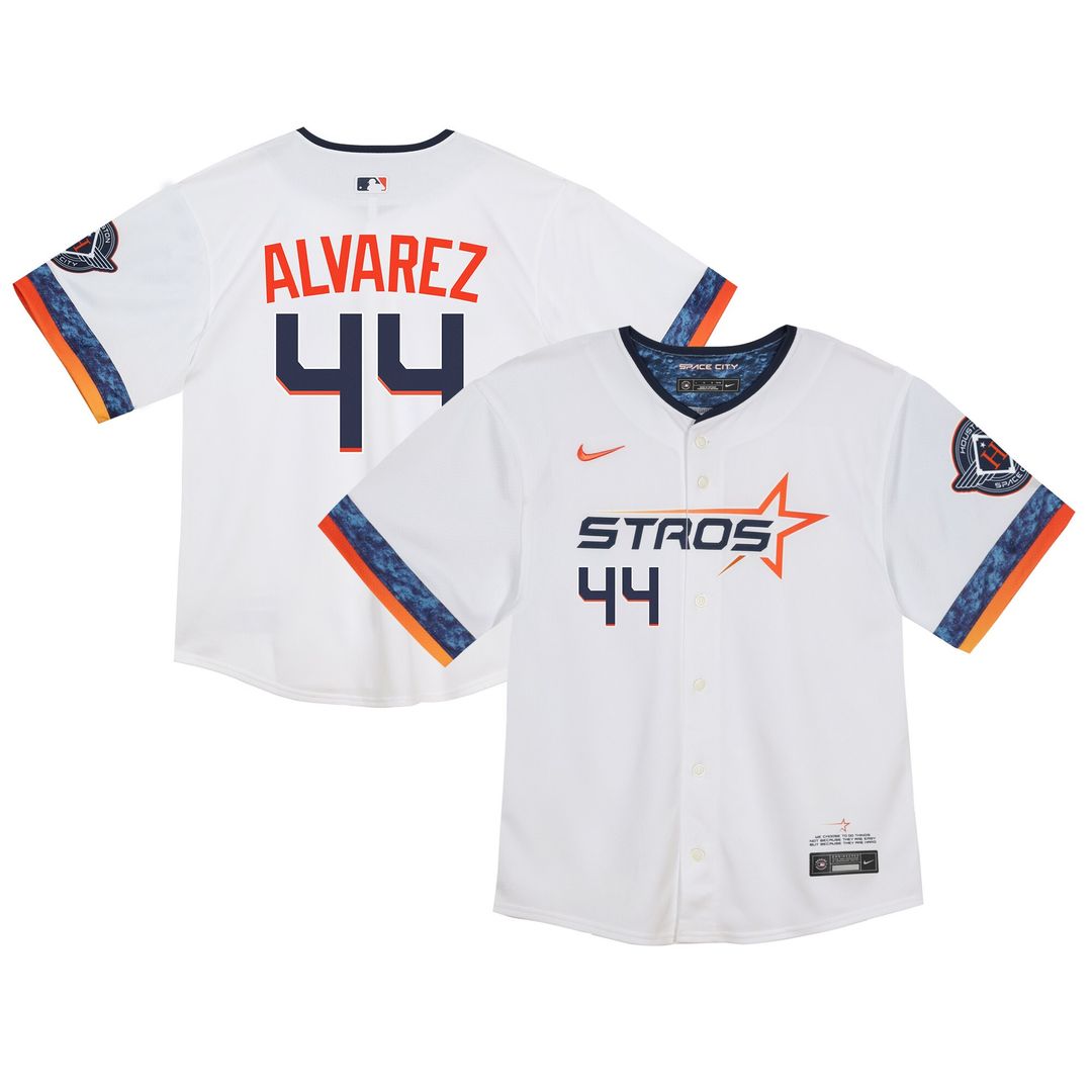 Houston Astros Yordan Alvarez Toddler City Connect 2025 Limited Jersey - White Team Jersey Sports Fan Apparel