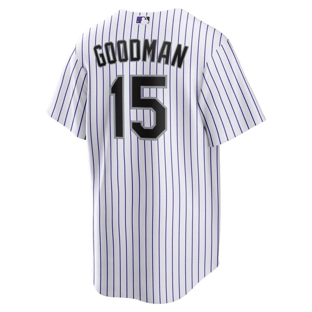 Colorado Rockies Hunter Goodman Nike Home Replica Jersey - White Team Jersey Sports Fan Apparel