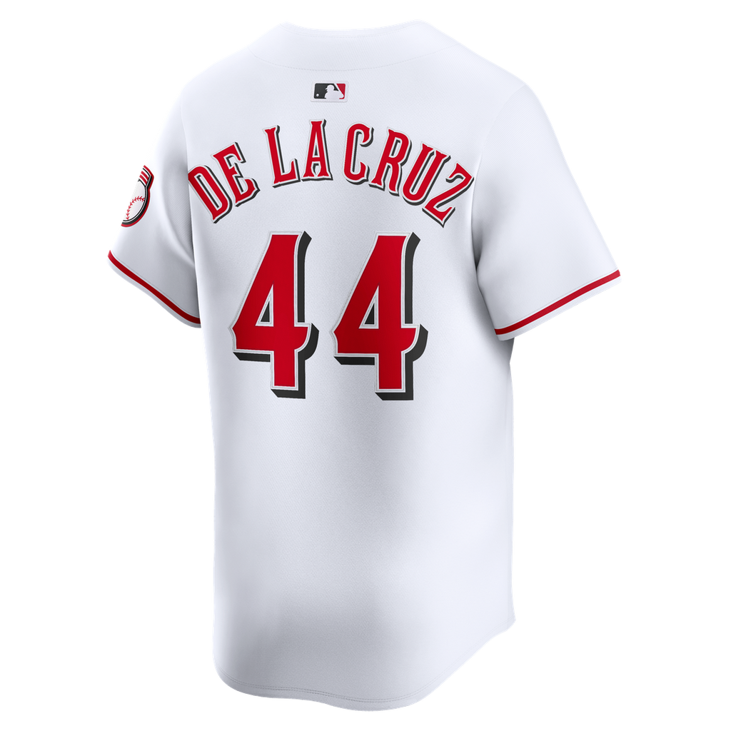 Cincinnati Reds Elly De La Cruz Nike Alternate 2 Limited Player Jersey - White Team Jersey Sports Fan Apparel