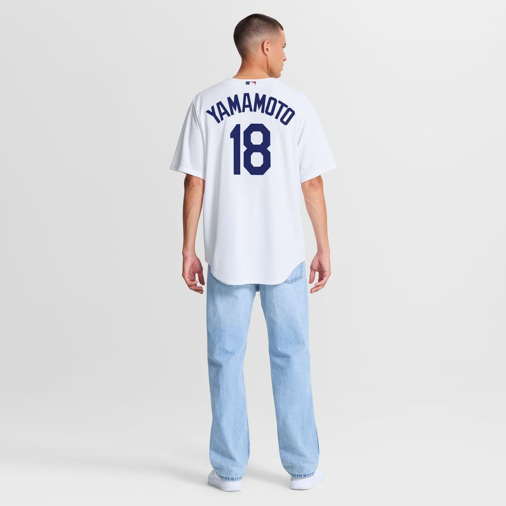 Los Angeles Dodgers Yoshinobu Yamamoto Nike Home Replica Jersey - White Team Jersey Sports Fan Apparel