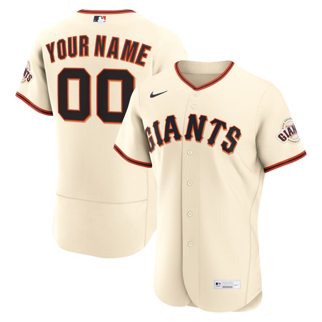 San Francisco Giants Nike Home Authentic Custom Jersey - Cream Team Jersey Sports Fan Apparel