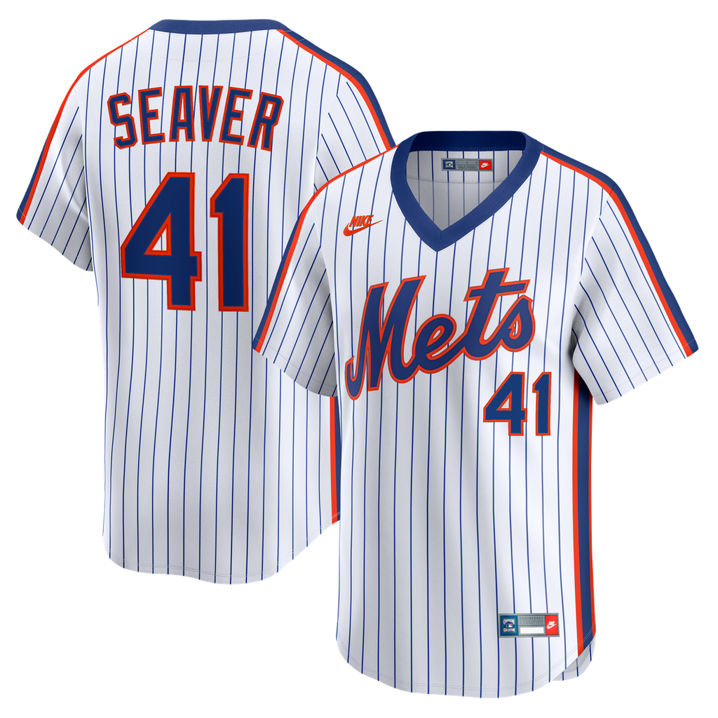 New York Mets Tom Seaver Nike Cooperstown Limited Jersey - White Team Jersey Sports Fan Apparel