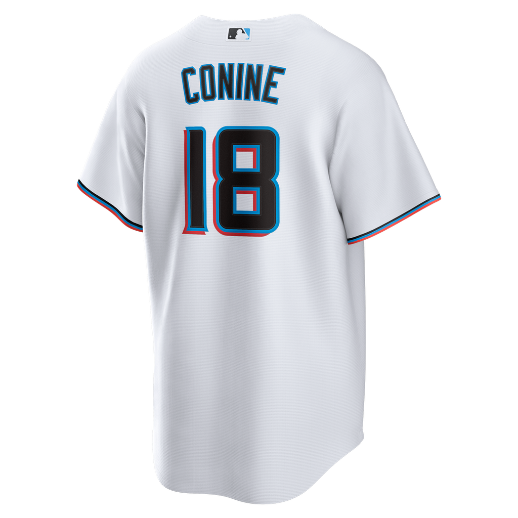 Miami Marlins Griffin Conine Nike Home Replica Jersey - White Team Jersey Sports Fan Apparel